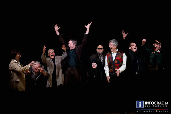 komödianten in st. leonhard,premiere im kistl,der besuch der alten dame,friedrich dürrenmatt,güllen,claire zachanassian,gerechtigkeit,unrecht in jugendjahren