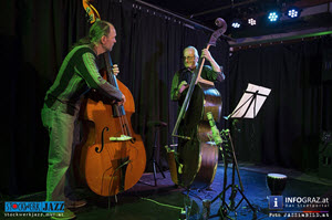 bass encounters,ewald oberleitner,77. geburtstag,reinhard ziegerhofer,stockwerk graz,kontrabass,4. November 2014