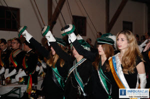 weibliche Chargierte einer Sudentenverbindung,kein Männerbund,Damen