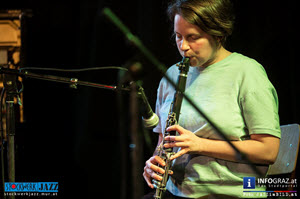 Laura Altman,clarinet,great waitress,20 jahre stockwerkjazz graz,women in motion, 21.11. 2014