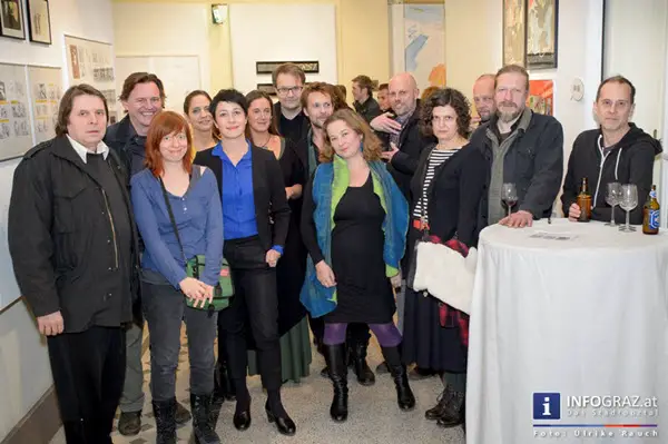 Ausstellungseröffnung ‚EinBildung‘ in der Galerie Zwischenbilder im Sozialamt Graz am 26.11.2014 einbildung,galerie zwischenbilder im sozialamt graz,ausstellungseröffnung,26.11.2014,culture unlimited,eröffnung