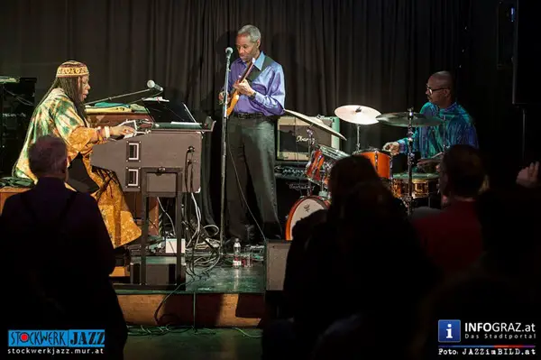 amina claudine myers trio,reggie nicholson,jerome harris,chicago,20 jahre stockwerkjazz graz,ausverkauftes konzert