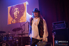 a tribute to jimi hendrix,volkshaus graz,fireshow cosmic circles,feuerkunststücke, 16.01.2015,musikalische hommage