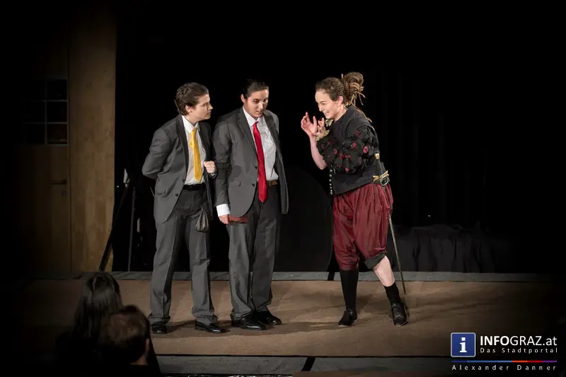 Premiere ‚Rosencrantz and Guildenstern are dead‘ – ‚the Pennyless Players‘ im Literaturhaus Graz - 016