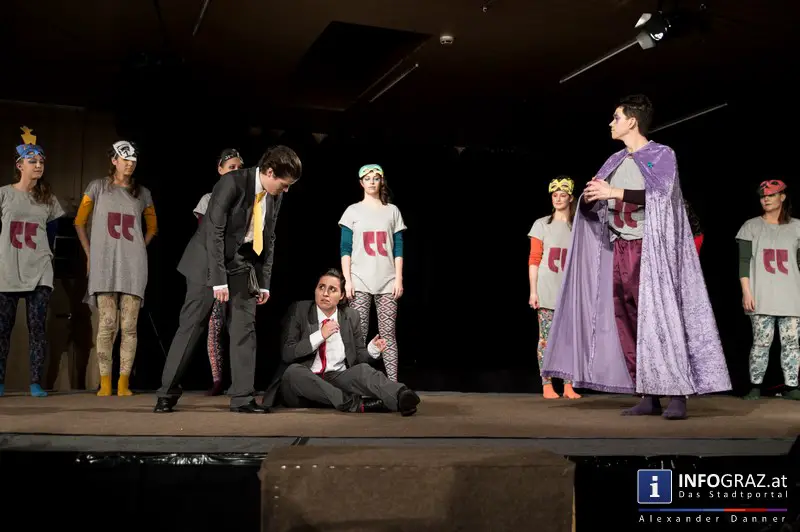 Premiere ‚Rosencrantz and Guildenstern are dead‘ – ‚the Pennyless Players‘ im Literaturhaus Graz - 029