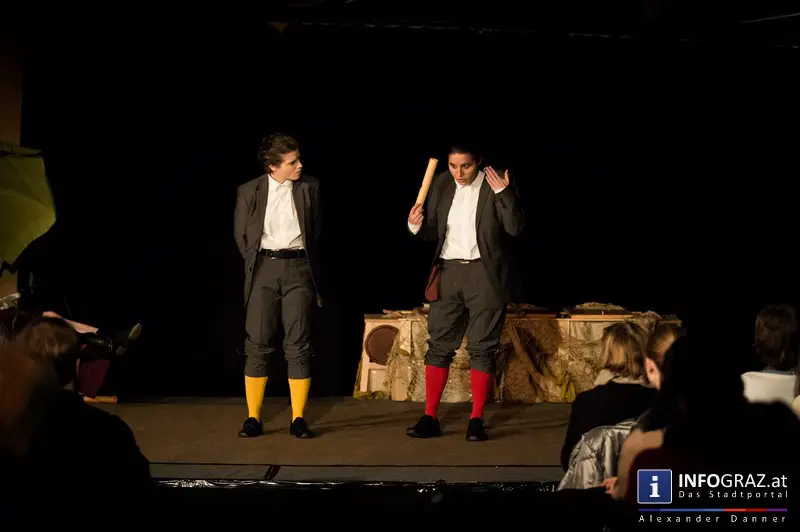 Premiere ‚Rosencrantz and Guildenstern are dead‘ – ‚the Pennyless Players‘ im Literaturhaus Graz - 050
