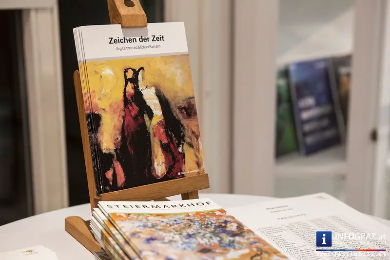Eröffnung der Ausstellung ‚Zeichen der Zeit‘ im Steiermarkhof Graz - Jörg Leitner und Michael Raimann - 014