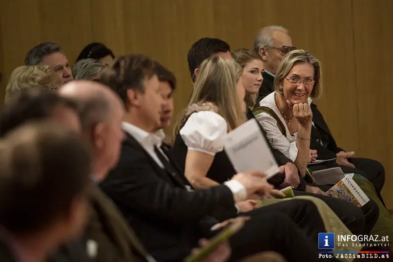 Eröffnung der Ausstellung ‚Zeichen der Zeit‘ im Steiermarkhof Graz - Jörg Leitner und Michael Raimann - 020