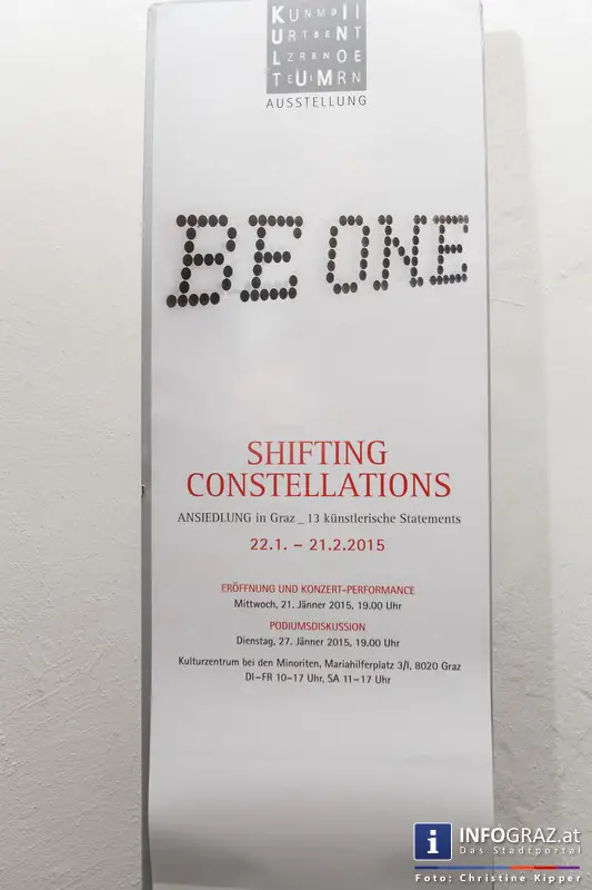 Eröffnung 'SHIFTING CONSTELLATIONS' am 21. Jänner 2015 - Kulturzentrum bei den Minoriten - 001