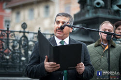 ali kurtgöz,muslimische gemeinde graz,inge brenner,ruth kaufmann,hermann miklas,interreligiöse kundgebung,hauptplatz graz