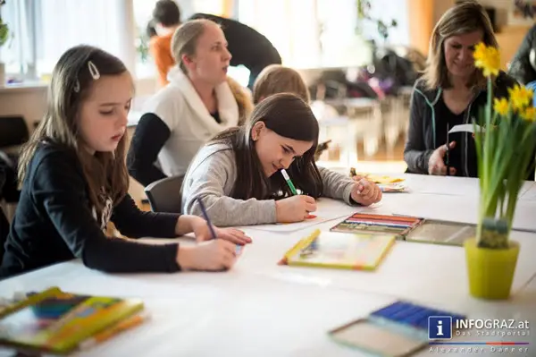 kinder malen,bürgerinitiative hart bei graz,27. februar 2015,vorstellung,visionen,lebenswerte zukunft,gemeinde,politische entscheidungen von heute