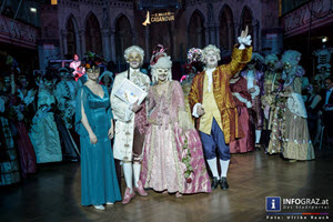 Die Ballbesucher,prachtvolle Roben,venedig,fulminante nacht,höhepunkt der grazer ballsaison, rauschendes fest