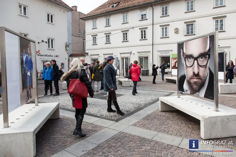 Eröffnung der Menschenbilder Ausstellung 2015 am 14. März 2015 - Mariahilferplatz Graz - 004