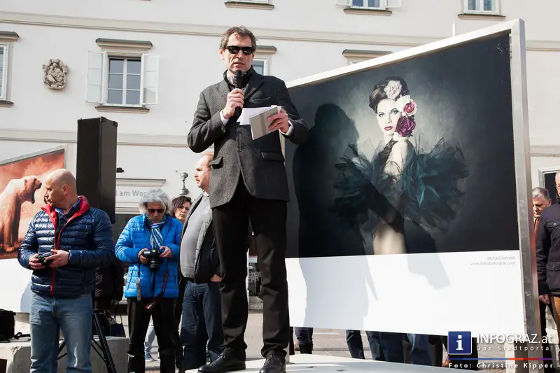 Eröffnung der Menschenbilder Ausstellung 2015 am 14. März 2015 - Mariahilferplatz Graz - 022