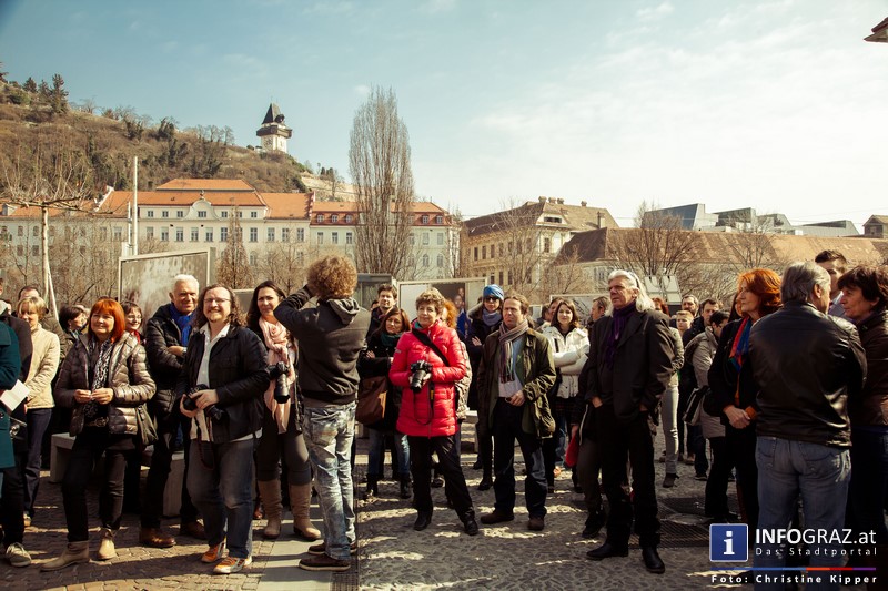 Eröffnung der Menschenbilder Ausstellung 2015 am 14. März 2015 - Mariahilferplatz Graz - 029