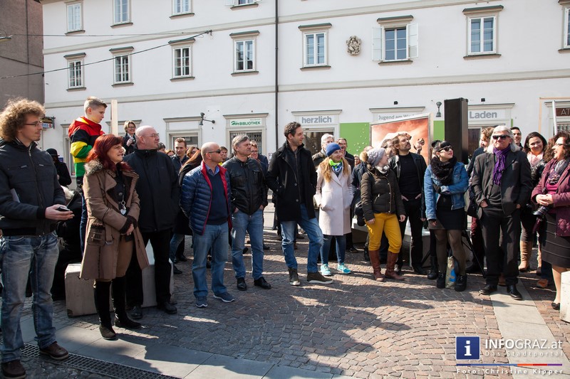 Eröffnung der Menschenbilder Ausstellung 2015 am 14. März 2015 - Mariahilferplatz Graz - 039