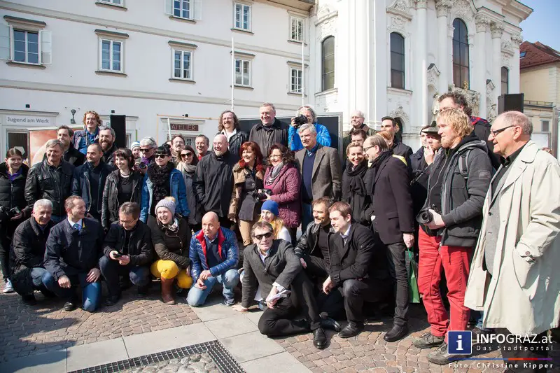 Eröffnung der Menschenbilder Ausstellung 2015 am 14. März 2015 - Mariahilferplatz Graz - 041