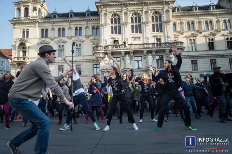 Flashmob against racisms & discrimination am Grazer Hauptplatz 20. März 2015 - 018