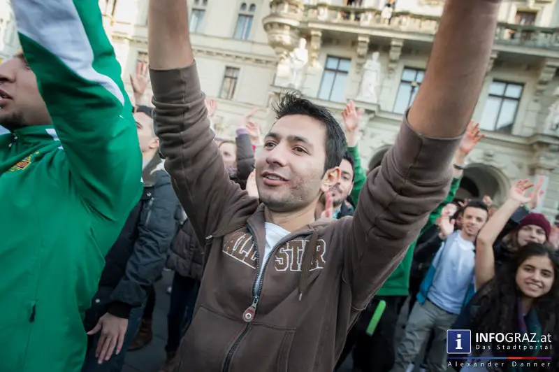 Flashmob against racisms & discrimination am Grazer Hauptplatz 20. März 2015 - 024