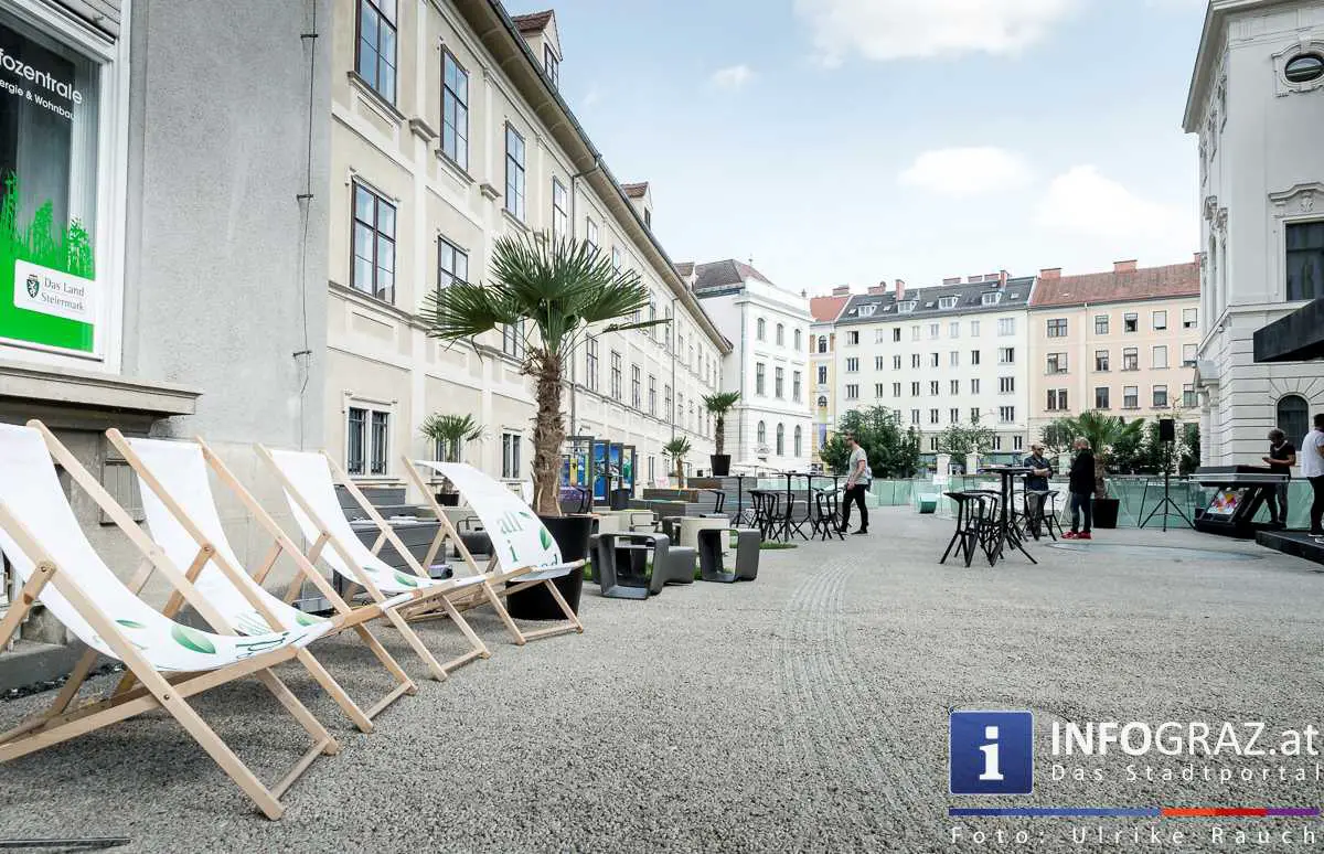 Ein gelungener Start für Viertel 4, Sommerlounge in der Grazer Innenstadt - 013