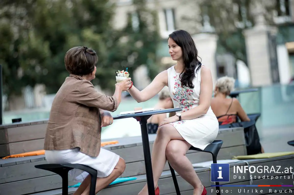 Ein gelungener Start für Viertel 4, Sommerlounge in der Grazer Innenstadt - 028