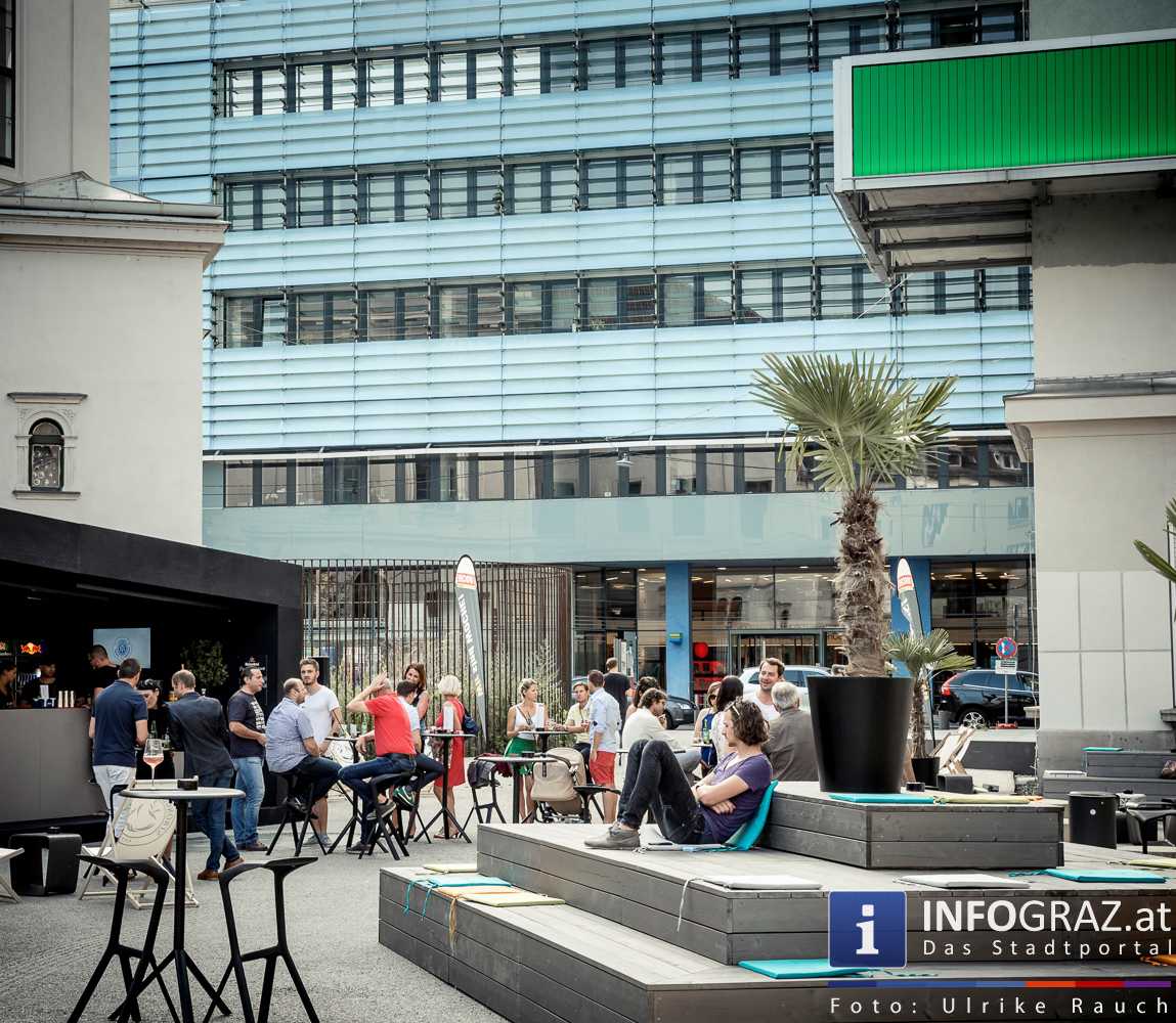 Ein gelungener Start für Viertel 4, Sommerlounge in der Grazer Innenstadt - 034
