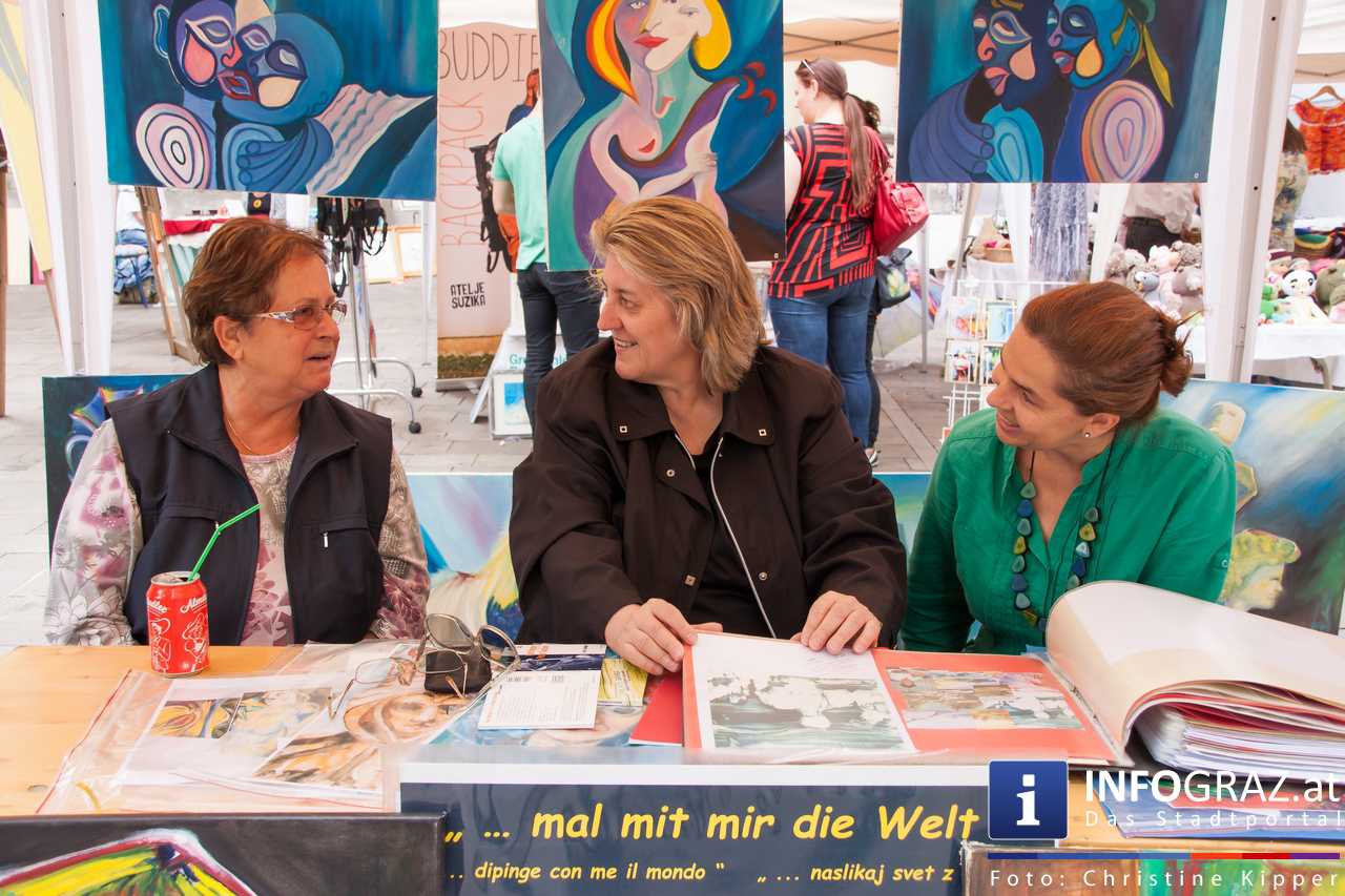 KUNSTMARKT vom Färberplatz zum Schloßbergplatz am 19. Juni 2015 - 010