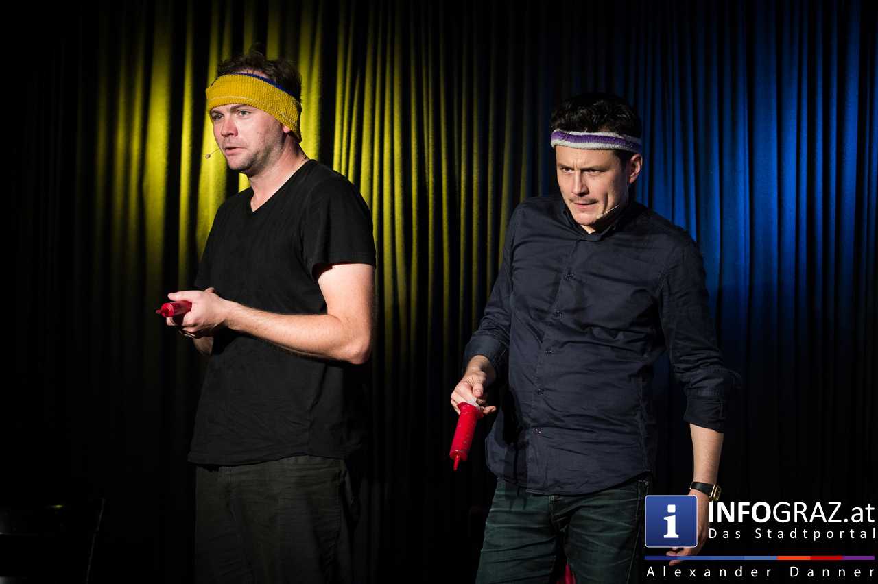 Thomas Stipsits und Manuel Rubey im Theatercafé Graz unter der Regie von Alfred Dorfer - 050