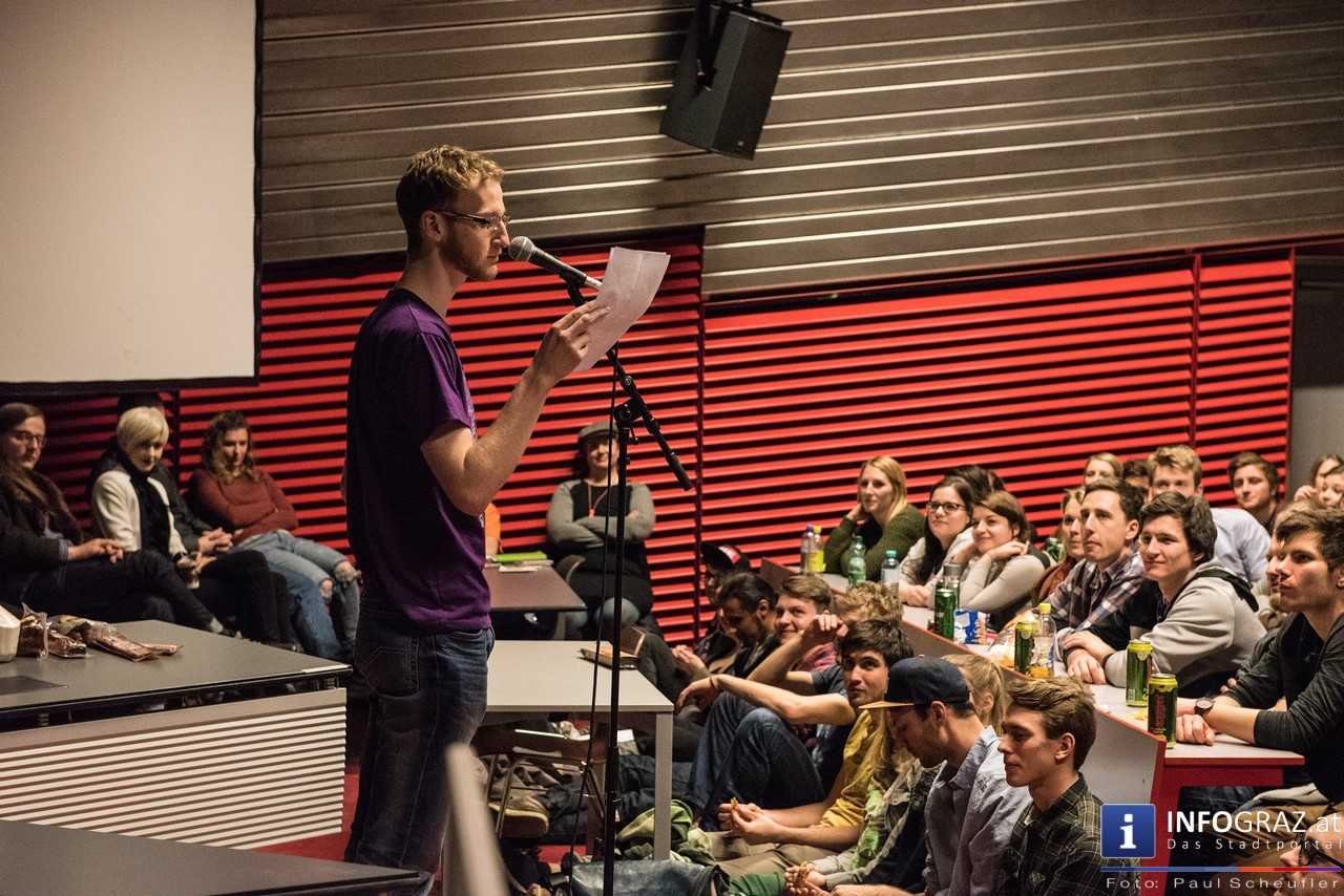 12. Grazer Hörsaal Poetry Slam Karl-Franzens-Universität Graz Donnerstag, 17. März 2016 - 004
