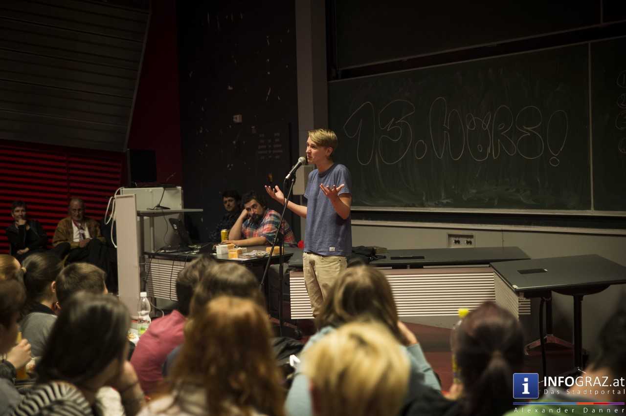 Die Grazer Poetry Slam-Szene - Hörsaal-Slam Graz - 14. April 2016 - 018