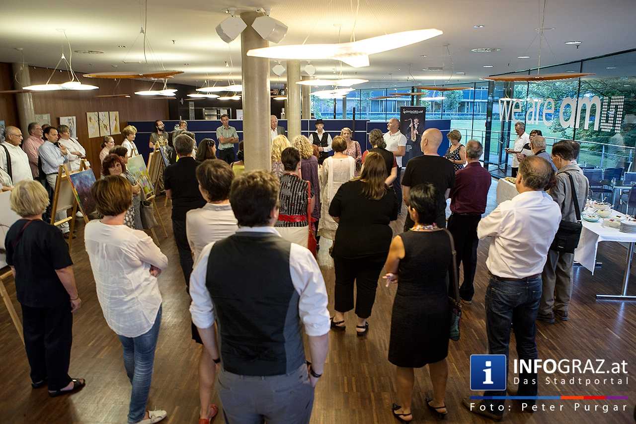 4. Internationales Künstlersymposium Premstätten - ‚les sentiments‘ 4. internationales künstlersymposium premstätten,les sentiments,saxsolo,ingo herzmaier,ausstellungseröffnung