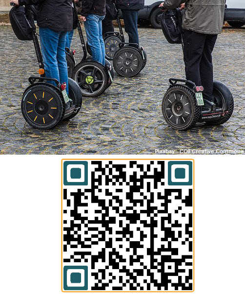 Gutschein 1-h-Tour mit Segway Guide QR