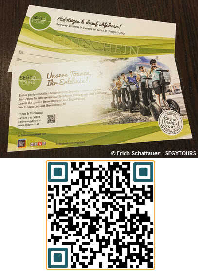 Gutschein 2-h-Tour mit FremdenfuehrerIn QR