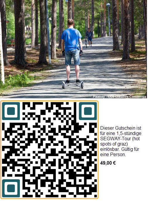 Gutschein 15-h-Tour mit Segway Guide QR