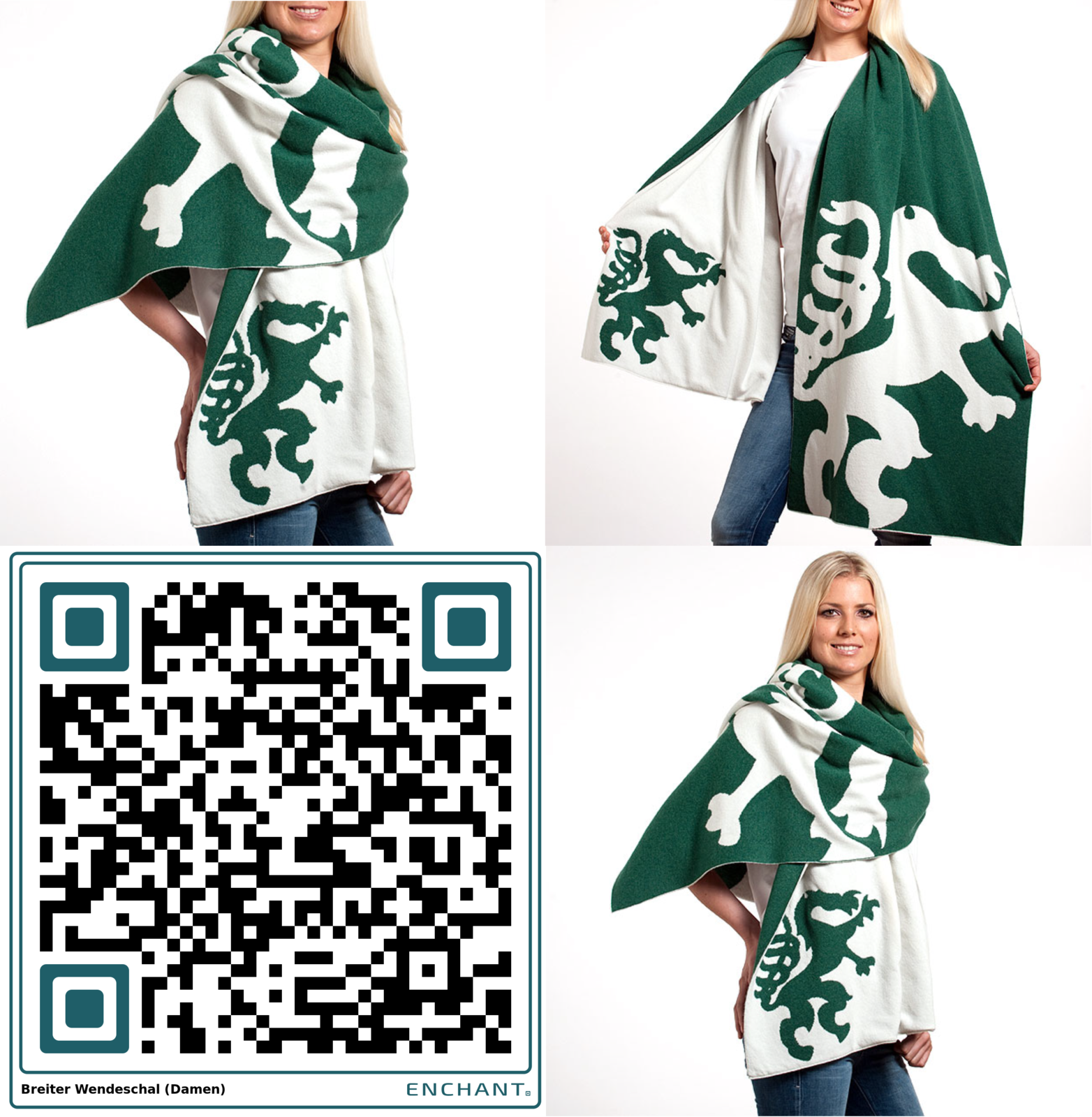 Breiter Wendeschal Damen ES109 QR