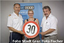 Tempo 30 Graz Verkehrskontrolle Geschwindigkeitsmessung