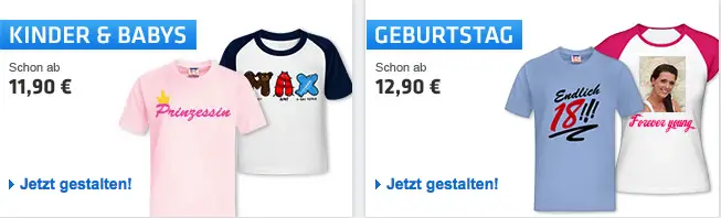 Shirtinator Angebot